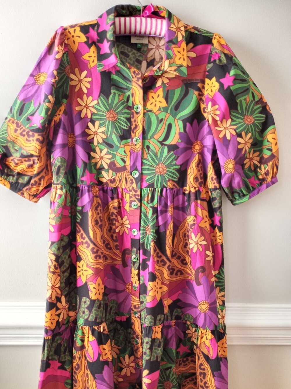 FARM Rio Multicolor Floral Maxi Dress — Purple, Green, Yellow, Pink - Picture 15 of 16